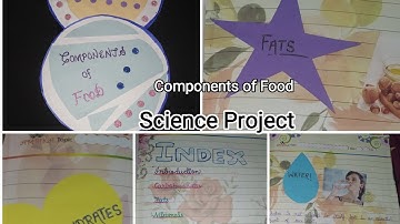 Components Of Food|| Science Project||Class 6|| Creative Ways