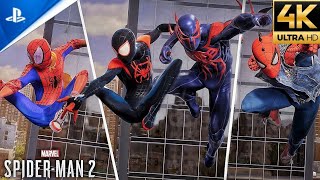 BEST 50 Suit Combos ft. Spider-Verse, MCU, Raimi, Symbiote Suit and More - Spider-Man 2 PS5 (4K)