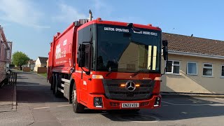 Brand New 23 Plate! Mercedes Econic Biffa Refuse Truck On Mixed Waste, VZO