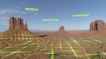 Matchmoving and tracking 3D infographic to the video