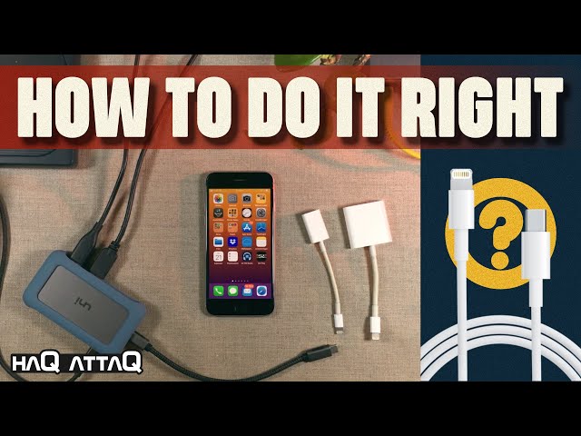 Connect USB-C Hub to iPhone | USB-C to Lightning | haQ attaQ