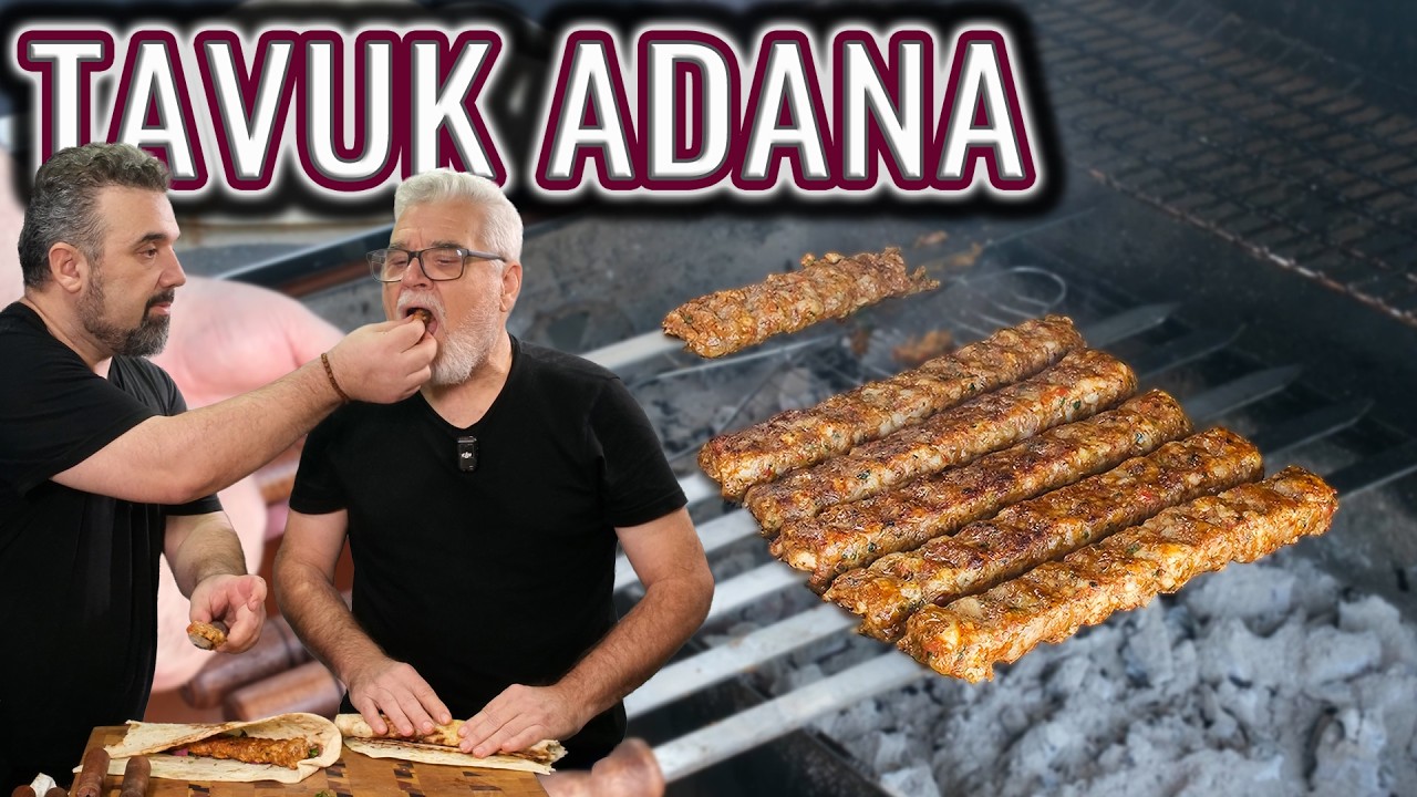 TAVUKTAN YAPTIĞIM EN İYİ KEBAP (Mangalda Tavuk Adana Kebap Tarifi )