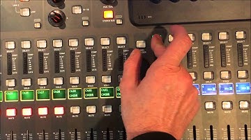 Behringer X32 DCA select assignment tutorial