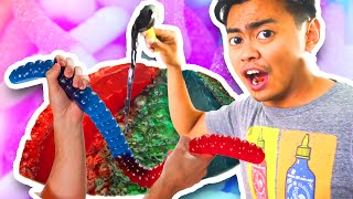 Do Not Boil A Giant Gummy Worm!