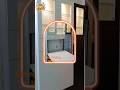 #new #wooden dining folding table with showcase #LED light #viralvideo