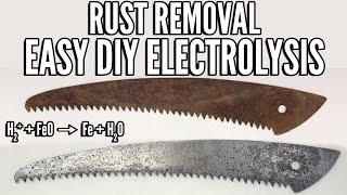 Infinite Rust Removal? DIY Electrolysis Setup for only $20 in 2023