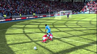 FIFA 12 - Epic tripple Impact Engine FAIL!! (Three Guys One Ball)