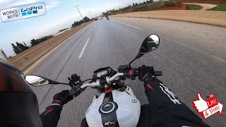 Benelli Tnt 150 Top speed test in Algeria Highway