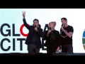 STEPHEN COLBERT HUGH JACKMAN & DEBORRAH LEE FURNESS Co-Host the Global Citizen Festival