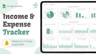 Income & Expense Tracker in Google Sheets — Personal Finance Tool with Dashboard & Annual Stats