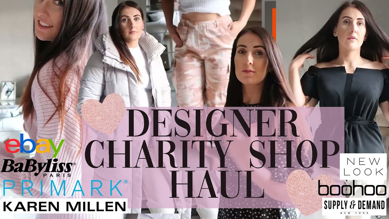 DESIGNER CHARITY SHOP HAUL EBAY BARGAINS HOUSE RABBIT DISASTER