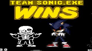 SONIC.EXE & SANS VER. S TEAM UP | DESTROYS MUGENS IN SURVIVAL MODE