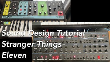 Sound design tutorial from Stranger Things Eleven using OB-6 and Moog Grandmother