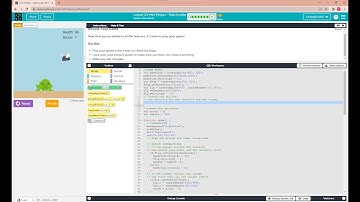 Code.org Lesson 20 Mini-Project Side Scroller | Frog Jump Game | Jumping Frog Game