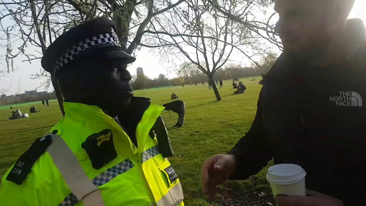Br Jordan confronts police officer speakers corner YouTube