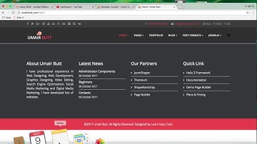 How to change Footer Module in Joomla Helix - Joomla Template Development