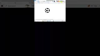 Ms paint me football kaise banaye ⚽| alt code tricks #computer #shortcutkeys  #computertips #symbols
