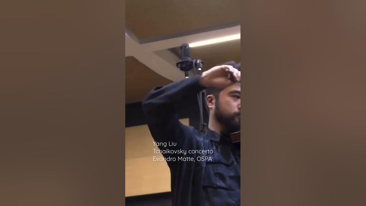 Yang Liu performs Tchaikovsky concerto with Evandro Matté, OSPA
