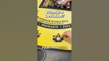 A deviations is when you DEVIATE from basic strategy based on the true count ♠️ #advantageplay