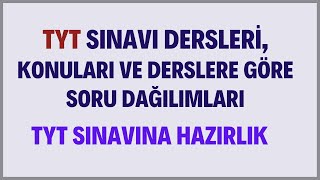 Tyt Sınavı Konuları, Konulara Göre Soru Dağılımı, Tyt Sınavı Hakkında Tüm Bilgiler