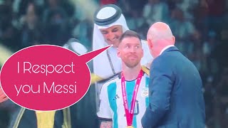 Messi mendapat penghormatan tinggi dari Raja Qatar Tamim bin Hamad Al Thani setelah memenangkan piala dunia 2022