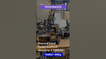 Second hand pedal overlock machine ₹3499/- only #overlockmachine #threethreadoverlock #second