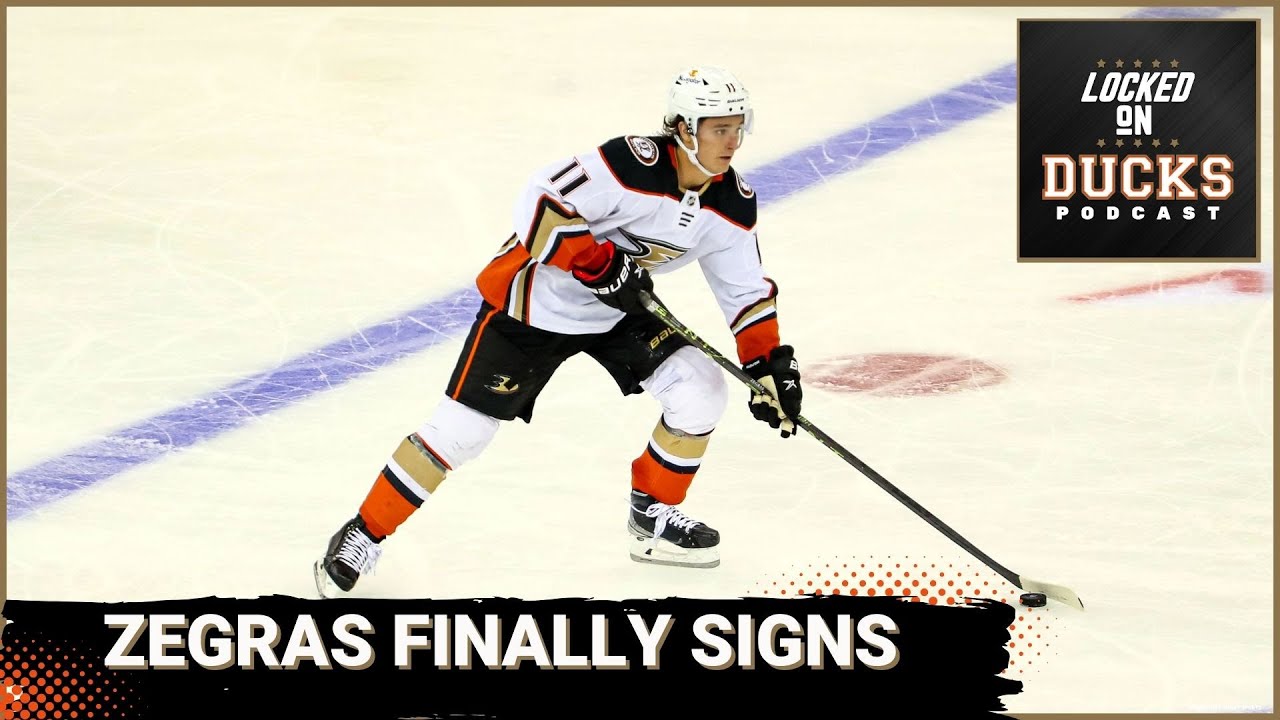 Trevor Zegras Signs a 3-Year Extension with the Anaheim Ducks