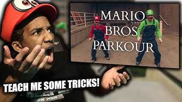 Super Mario Bros Parkour In Real Life Reaction (from Dark Pixel)