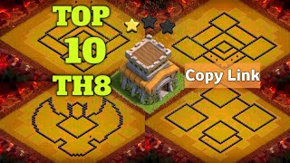 Th8 base link War/Farming Base (Top 10) With Link in Clash of Clans - best th 8 defense