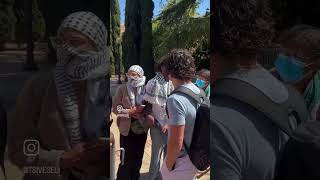 INSANE: UCLA Leftists BLOCK Jewish Person From Entering Campus