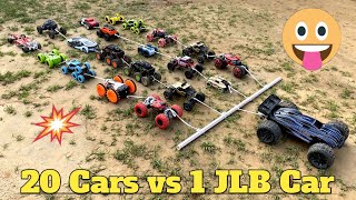 JLB Cheetah RC Car vs 20 RC Cars | Remote Control Car | RC Car screenshot 5