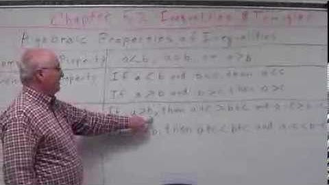 Geometry Chapter 5.2 - Inequalities and Triangles