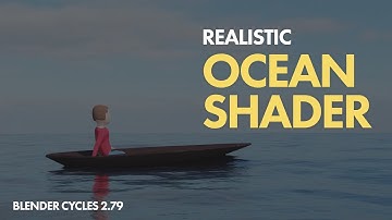 Realistic OCEAN shader ANIMATION in Blender 2.79