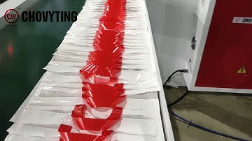CHOVYTING super high speed shopping soft loop handle bag making machine