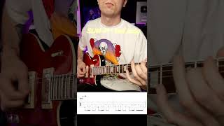 ПРОСТЫЕ РИФФЫ НА ГИТАРЕ #1 TOP EASY RIFF 1 | SUM 41 - THE HELL SONG TABS #shorts