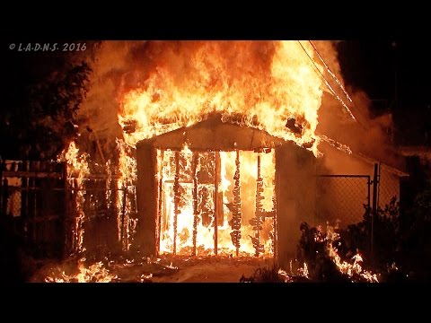 LAFD / Shed Fire - YouTube