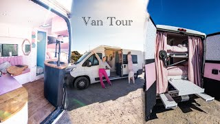 Two sisters built a gorgeous van to travel the world Van Tour