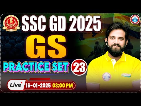 SSC GD 2025 | SSC GD GK/GS Practice Set 23 | GS For SSC GD by Naveen Sir