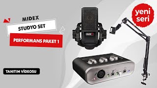 Midex Performans Paketi 1- Ev Stüdyo Ekipmanları Kayıt Seti