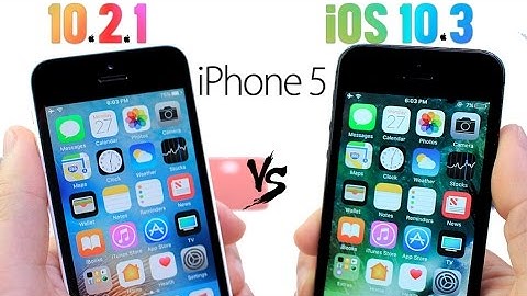 iPhone 5 iOS 10.2.1 Vs iOS 10.3
