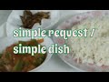 Simple cookingrequest