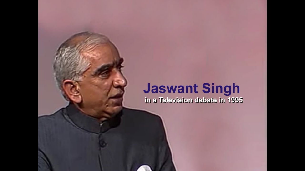 1995 - Jaswant Singh in an election debate on Doordarshan