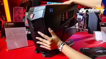 Mini preview MSI Aegis X Gaming PC @ MSI booth in Computex Taipei 2016