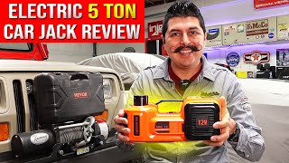 12V Electric Car Jack Kit Review (Vevor 5 Ton, Air Compressor & Portable Hydraulic Jack)