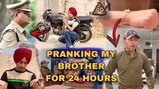 Pranking My Brother For 24 Hour By Amanjagraon