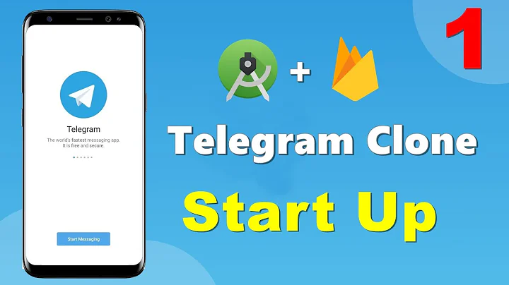 Start up screen - Telegram Clone Android studio tutorial 2021 (PART 1)