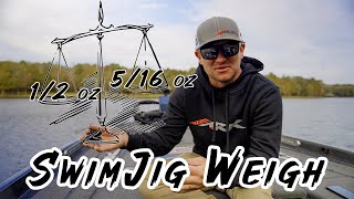 How to Choose the Right SwimJig Weigh | Wes Logan SIGNATURE SWIM JIG