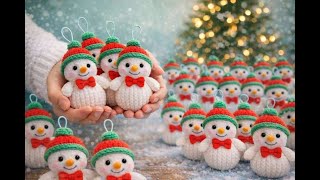 Cute Snowman Keychain ❄️ Easy Christmas DIY | No Skills Needed