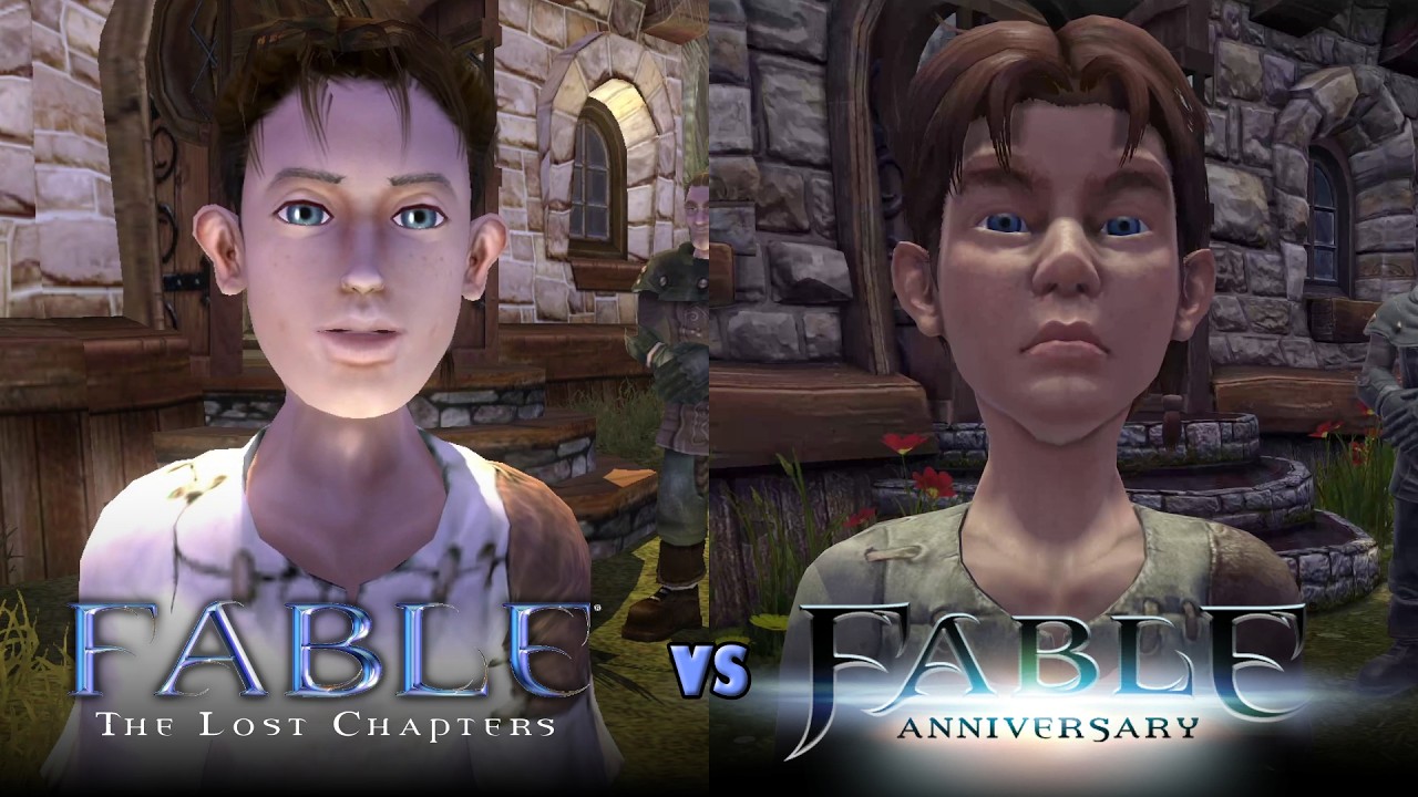 Fable Graphics Fable Anniversary vs Fable: The Lost Chapters (PC) | Side-by-Side ...
