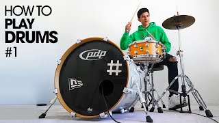 How To Play Drums - Beginner Drum Lesson 